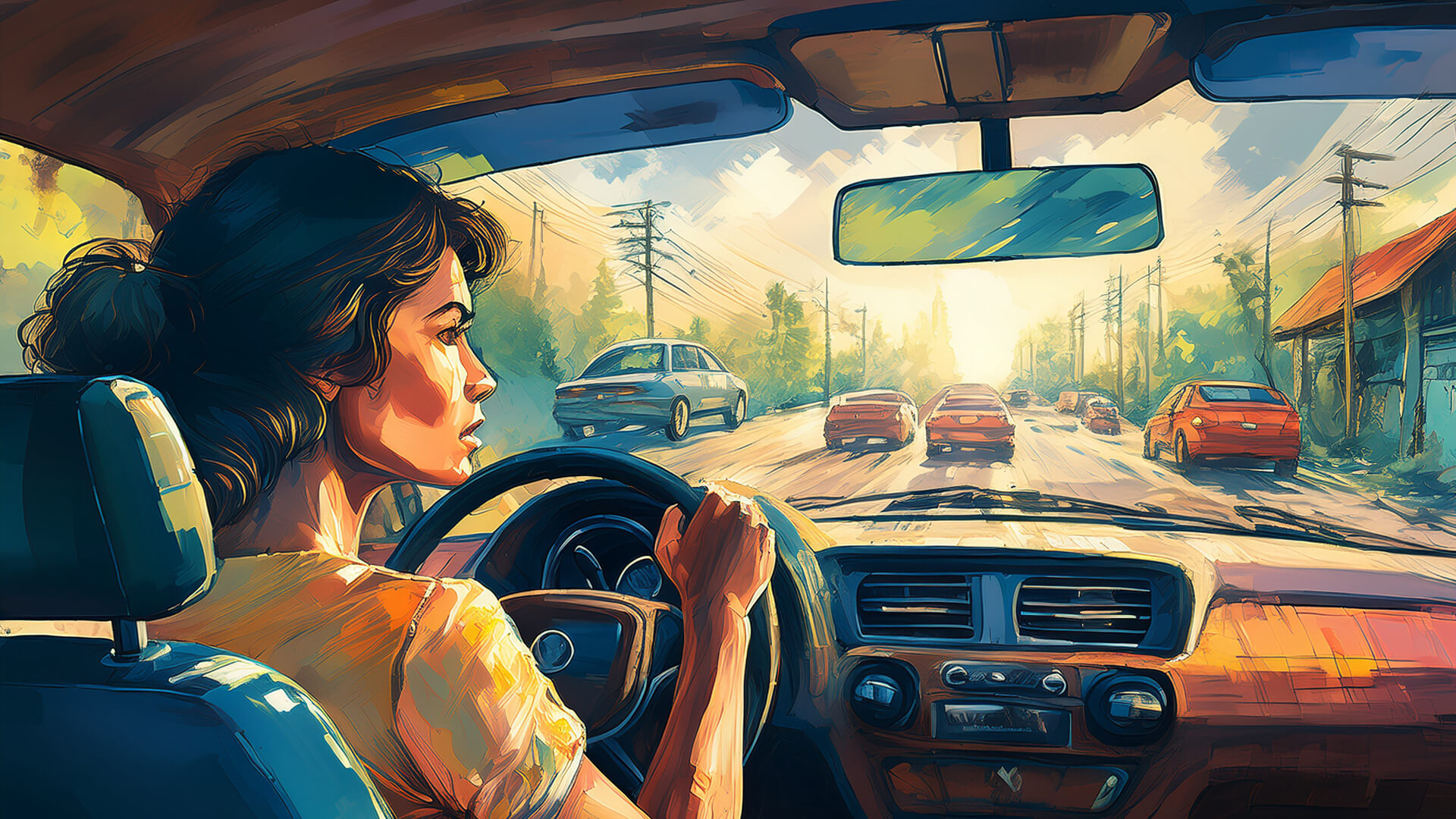 A solemn human woman faces an expressionless AI robot, highlighting the emotional disconnect between human empathy and artificial intelligence in UX design.