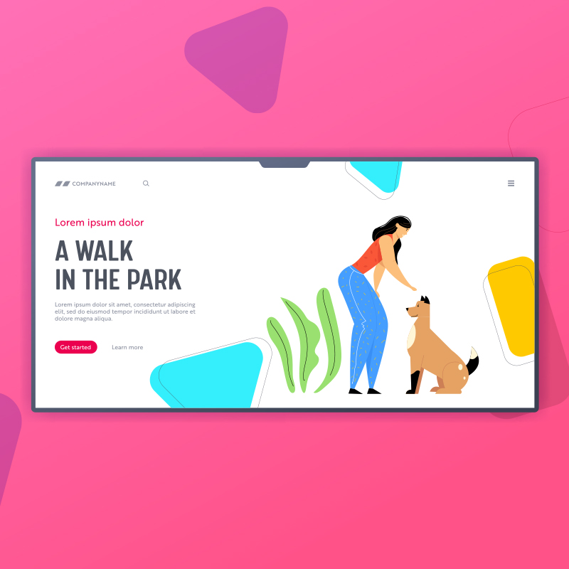 Dog Walker I - Web Design