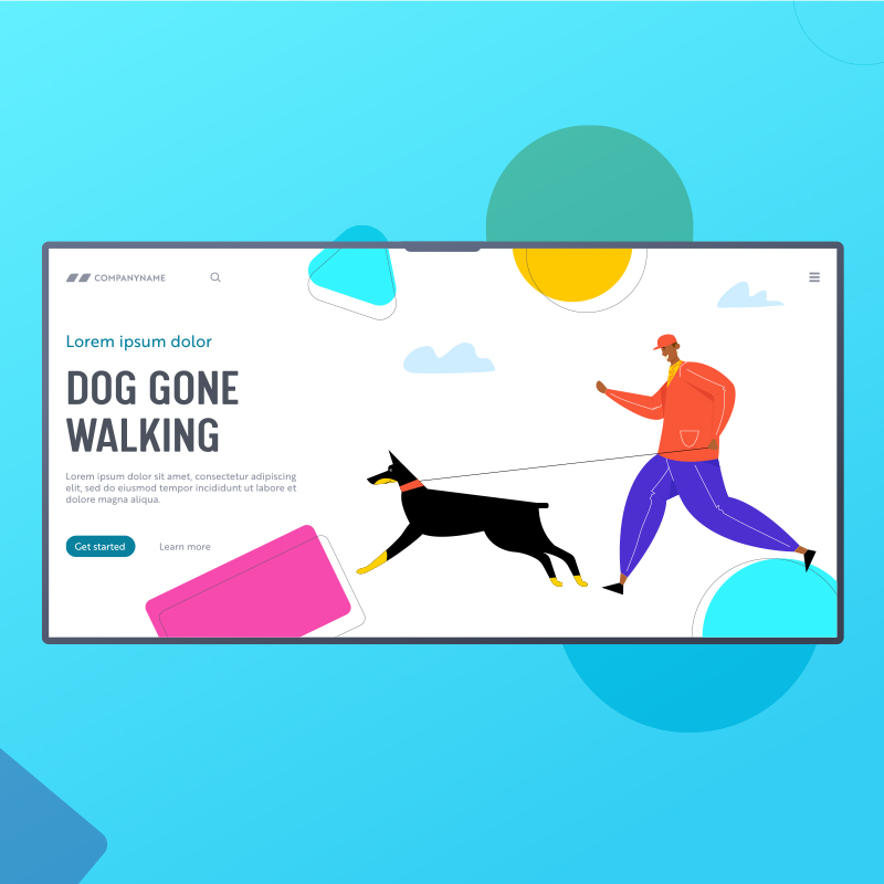 Dog Walker II - Web Design